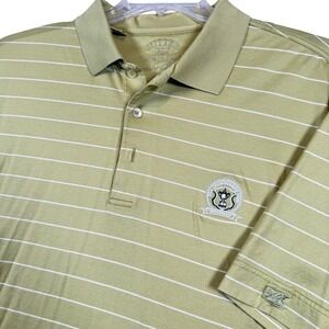 Cutter & Buck Golf Polo Striped Shirt Men's Medium Medinah 2006 PGA Championship